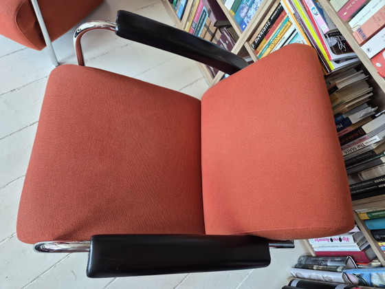 Image 1 of Leolux Scylla 2x orange/rouge brique