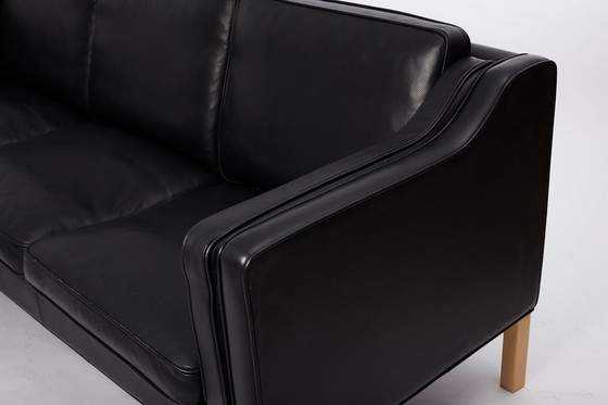 Image 1 of Divano in pelle Prodotto da Hurup Møbelfabrik, Danimarca anni '70