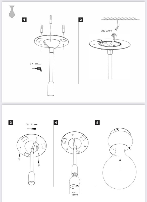 Image 1 of Liquid Drop Lampe von Hopf & Wortmann für Next