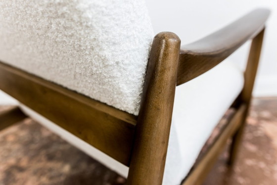 Image 1 of Mid Century Modern High Back Armchair By Edmund Homa, Gfm, Poland, 1960s