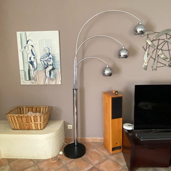 Lampada da terra "Mughetto" di Goffredo REGGIANI. 1970. – Lampade da terra, Metal (photo 3 of 8)