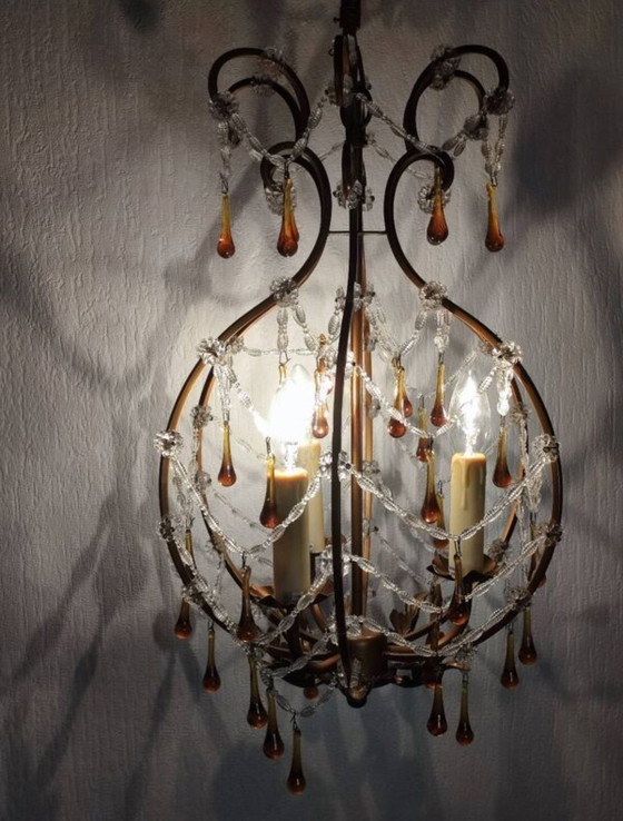 Image 1 of Lámpara de araña de cristal