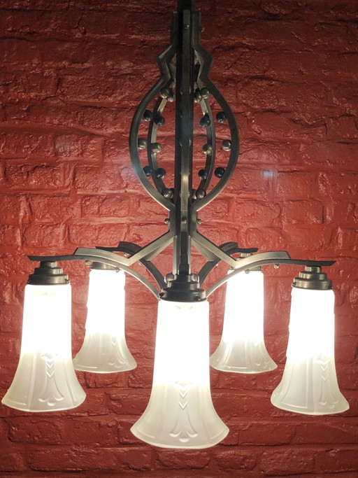 Modernist Art Deco Luster