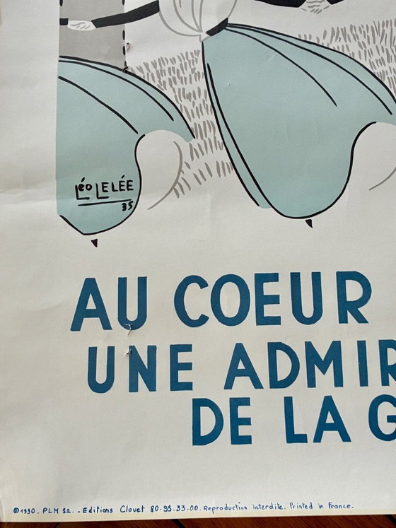 Image 1 of Cartel PLM 1990, dibujo de Léo Lelée, Arles aux Baux