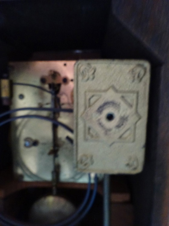 Orologio trapezoidale Art Deco Wurttenberg JungHans, Wurttemberg Junghans, Legno, Ottone, Marrone (foto 8 di 12)