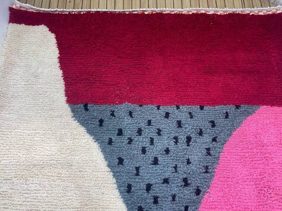 Alfombra tradicional marroquí de pura lana con coloridos diseños, 200/300 cm. – Aime Té, Wool (photo 3 of 6)