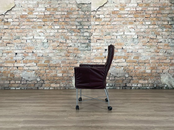 Montis Chaplin 6er Set - Aubergine | Gerard van den Berg, Esszimmerstühle, Leder, Metall, Lila (Foto 5 von 15)