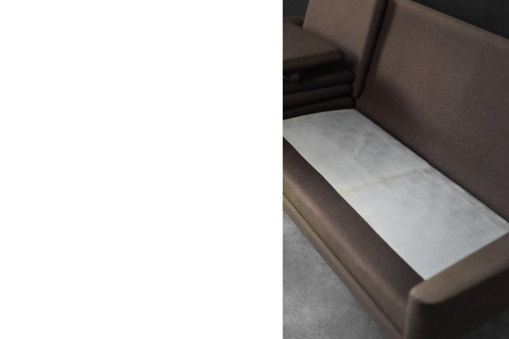 Image 1 of Vintage Mid-Century Danish Modern Brown 3-Seater Sofa by Folke Ohlsson for Fritz Hansen, 1960s