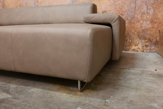 Image 1 of REFURBISHED leren Moroso Lowland design hoekbank