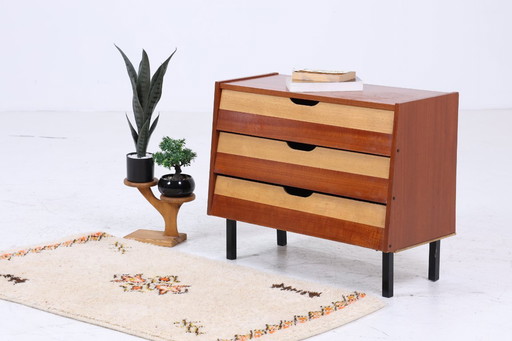 Vintage Schuhkommode aus den 60er Jahren | Mid Century Schrank Kommode Retro Schuhschrank Flur Holz Aufbewahrung #04-23
