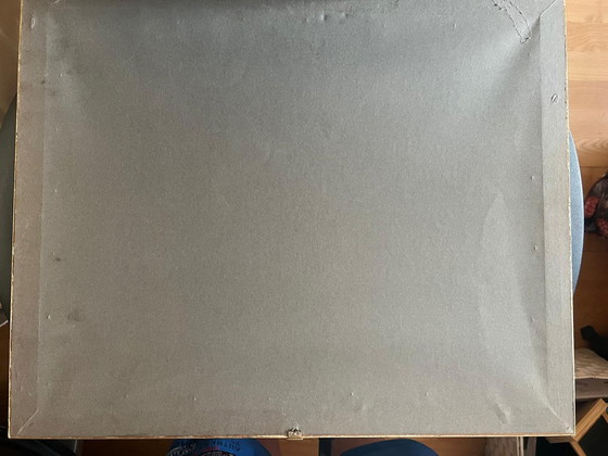 Image 1 of Peinture à l'huile - Paysage alpin avec église Signé M. Knerr 56 × 46 cm Avec cadre