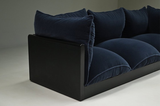 Image 1 of “Down” three-seat sofa by Carlo Bartoli for Rossi di Albizzate, 1970s Italy.