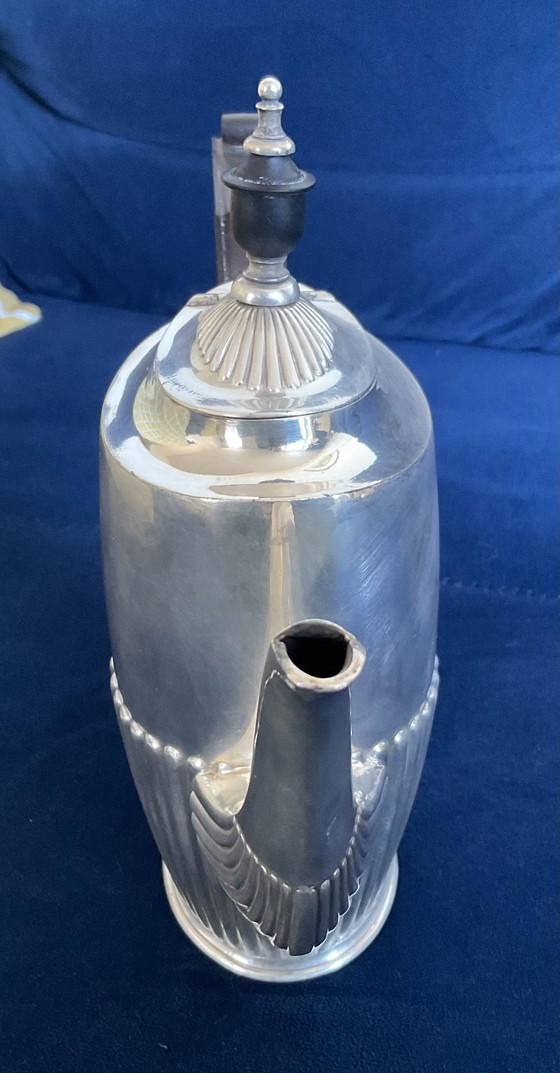 Image 1 of KIRBY BEARD & co , service 3 pièces art déco en métal argenté ( 1920 / 1930 )