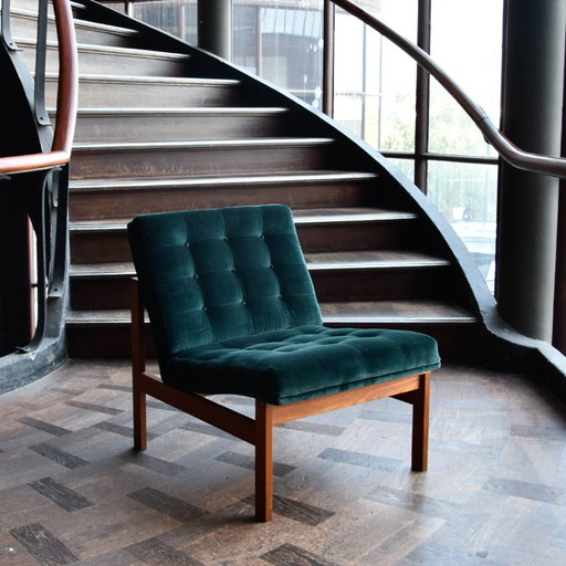 Teak Easy Chair Ole Gjerlov Knudsen & Torben Lind – France & Søn, fauteuils, Textile (photo 2 of 9)