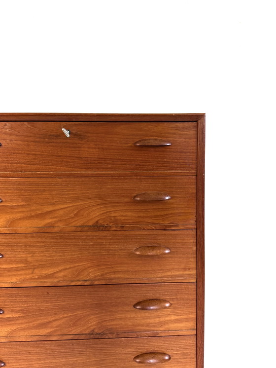 Image 1 of Vintage Danish Teak Chest of Drawers, Kai Kristiansen ‘60