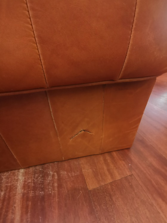 Image 1 of DE SEDE DS 88 modular sofa in cognac patchwork leather