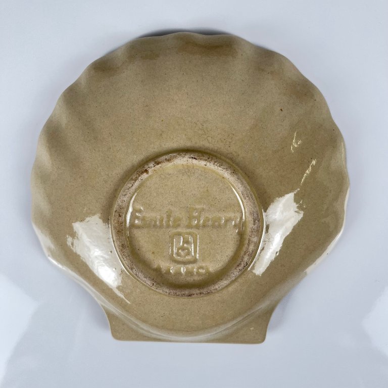Lot De 6 Coquilles Saint-Jacques En Porcelaine Emile Henry - Ramequins La Bourguignonne - Beige