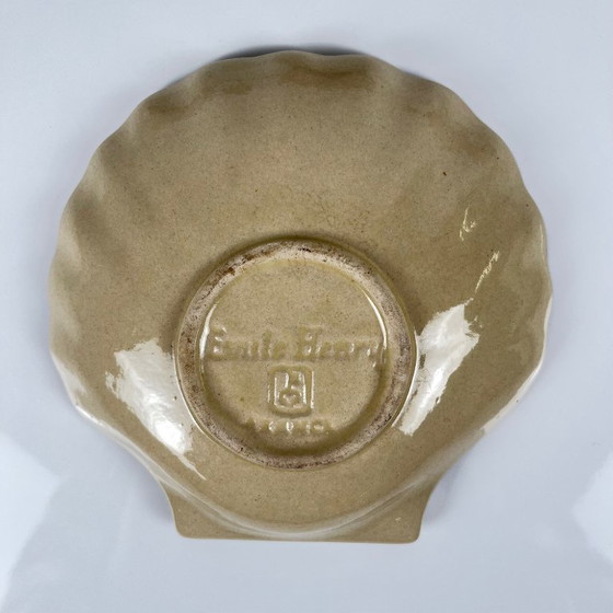 Image 1 of Set van 6 keramische sint-jakobsschelpen van E. Henry