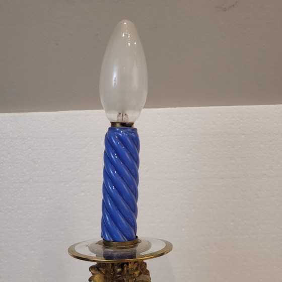 Image 1 of Candelabro / Lampada, ormolú e porcellana, Victor Paillard, Napoleone III, 1870 - Francia