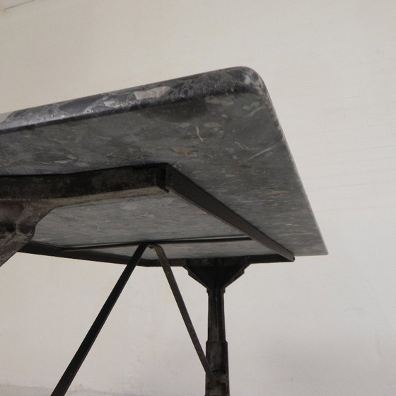 Bistro table with marble top on a cast iron frame, 1930s – Dining tables (photo 22 of 24)