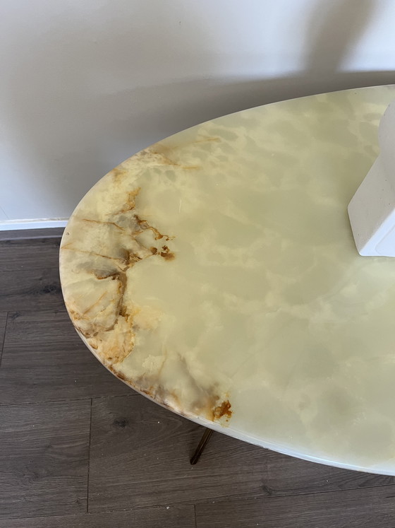 Image 1 of Vintage onyx coffee table