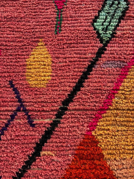 Image 1 of Colorful Moroccan Berber Rug 190x300 cm– Handwoven Boujad Wool Carpet