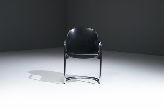 Image 1 of Very are leather Dialogo Dessau dining chairs by Afra E Tobia Scarpa C&B Italia