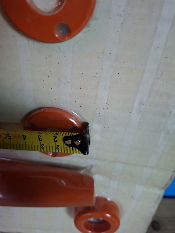 Image 1 of Artemide vintage design orange space age door handle