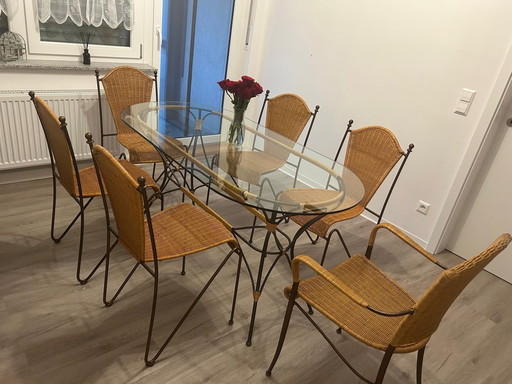 Frederic Weinberg table & chairs from the 60s