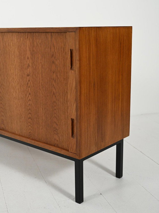 Image 1 of Scandinavian Teak Sideboard with Tambour Door