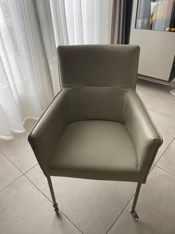 Image 1 of 4 Esszimmersessel aus Leder
