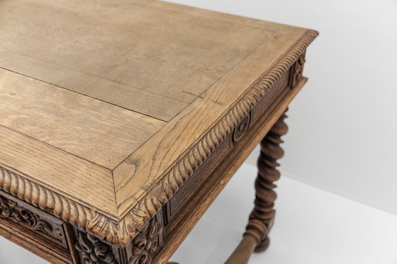 Image 1 of French Barley Twist Writing Desk