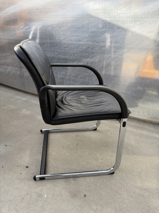 Fröscher Sitform sledestoel - Zwart leren