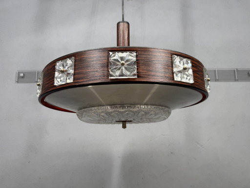 Lámpara colgante OVNI de estilo espacial de mediados de siglo XX (años 60)