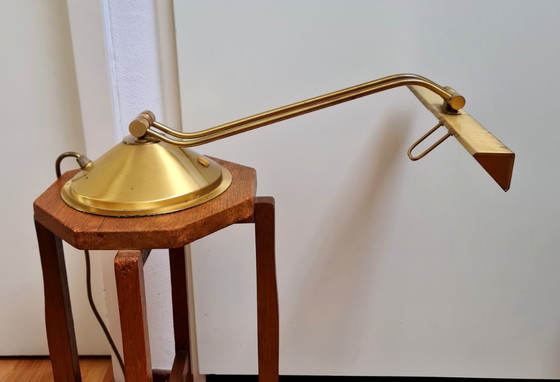 Image 1 of Lampe de banquier lampe de bureau lampe de piano Hollywood Regency Heinz Neuhaus