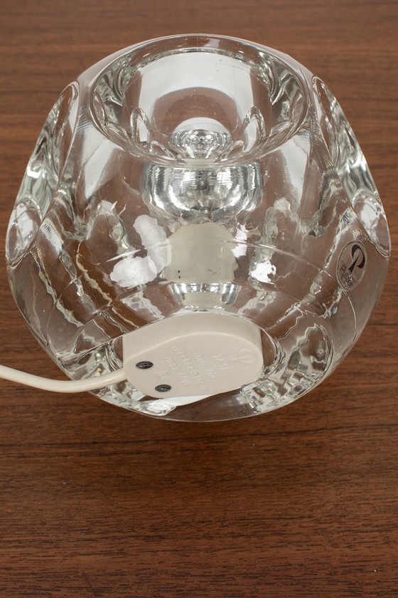 Image 1 of Putzler tafellampje rond met cirkels helder glas