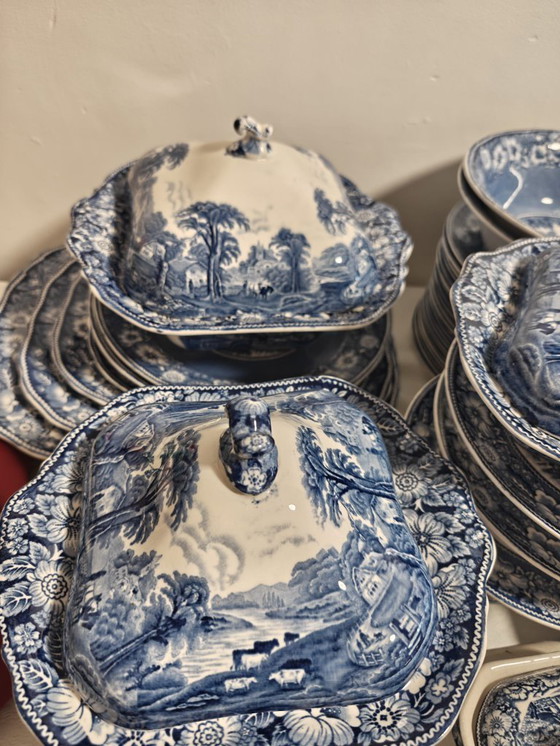 Image 1 of VINTAGE SCOTTISH TABLEWAREBrand: Britannia Pottery Co Ltd (Glasgow)Pattern: "Rural England"Period: 1920s - 1950sAuthentic