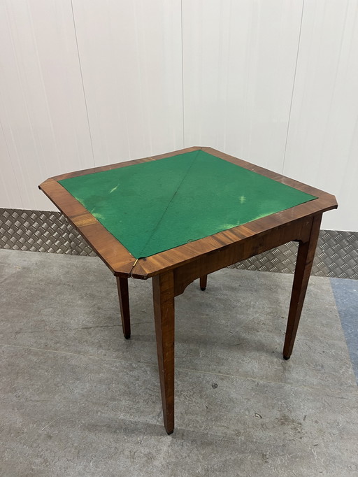 Antiker Art Deco Amsterdam Schule Spieltisch Pokertisch