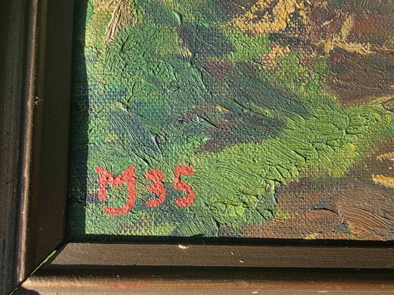 Dipinto paesaggistico impressionista originale - 1935 – Dipinti e disegni, Tela (photo 11 of 11)