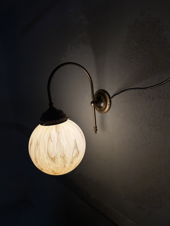 Image 1 of Suggestiva lampada da parete vintage marmorizzata di AGI Verlichting (Almelo)