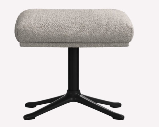 Reno armchair with swivel function and footstool, BoConcept, Swivel chairs, Textile, Metal, Black, Modern (photo 5 of 6)