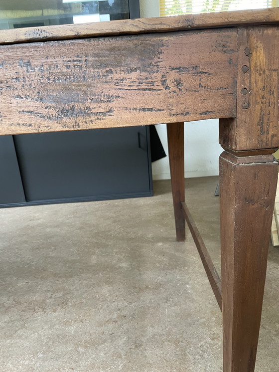 Image 1 of Alter antiker französischer Esstisch