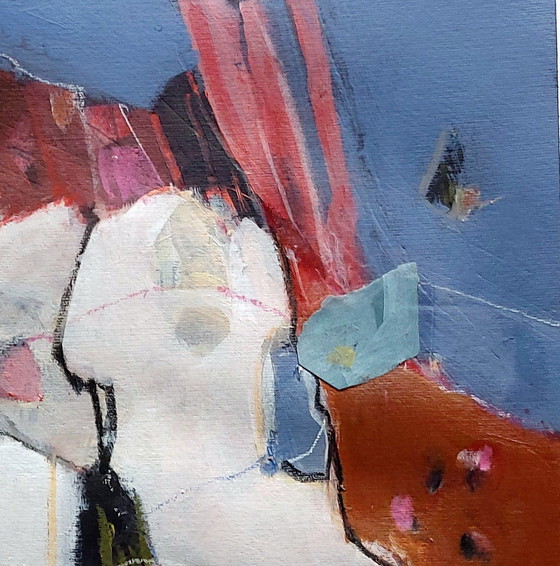 Image 1 of COLLAGE - Qui a laissé sortir le chien ? Technique mixte, 50 x 70 cm