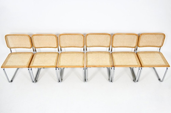 Image 1 of Dining Chairs Style B32 by Marcel Breuer, Set of 6