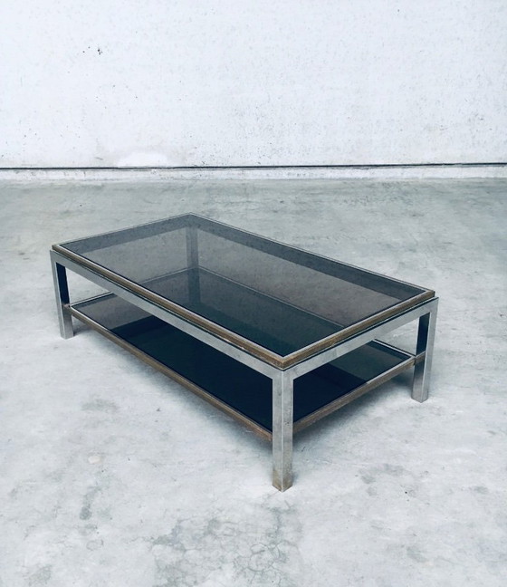 Image 1 of Hollywood Regency Design Flaminia Two Tier Coffee Table, France 1970's