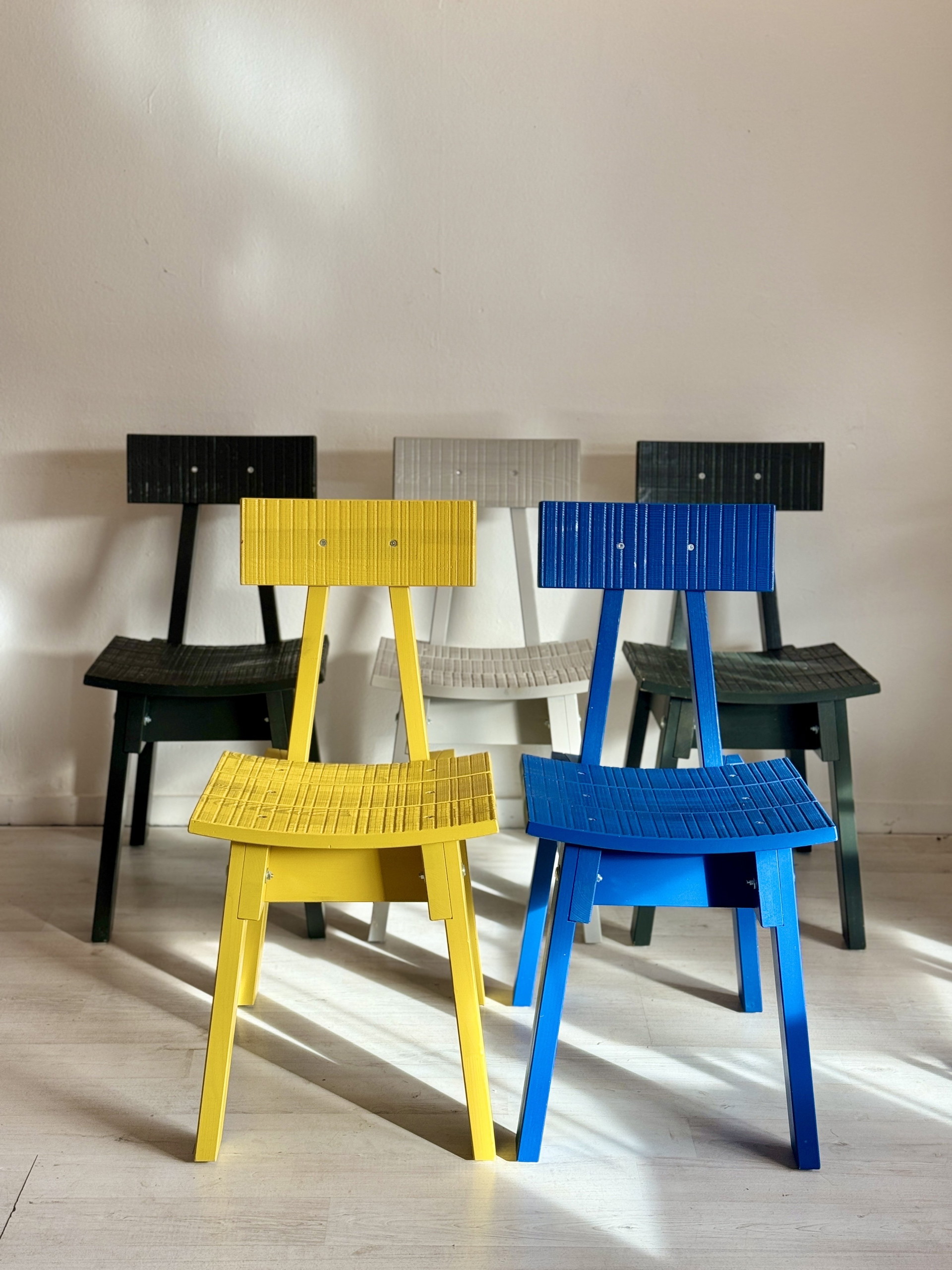 Chairs Ikea Industriell Piet Hein Eek dark green | €295 | Whoppah