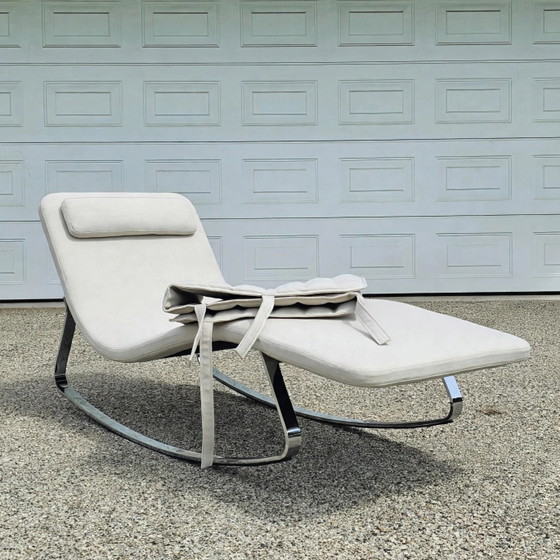 Chaise Longue Landscape B&B Italia, Metal, Textil, Crema, Modern (foto 7 de 14)