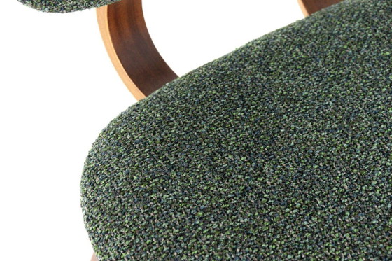 Image 1 of Ensemble de 6 chaises de salle à manger hollandaises « Zegge » vintage rembourrées