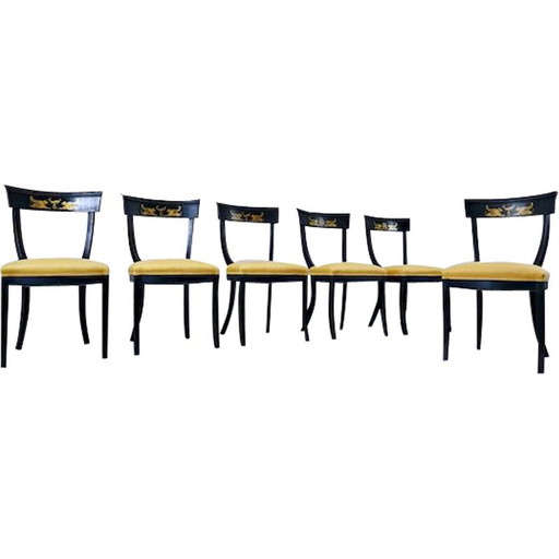 Set Of 6 vintage Chairs Belgium