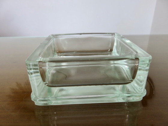 Bloque de vidrio, cenicero, bandeja para baratijas, grabado "LUMAX" – Objetos decorativos, Glass (photo 6 of 8)